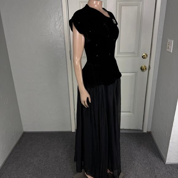 Vintage 80s 90s Party Disco ball Women's Dress Formal Sparkle Evening Prom D3-28 - Picture 1 of 8